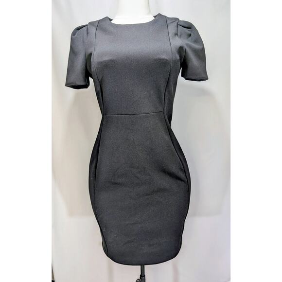 Calvin Klein Black Short Sleeve Sheath Dress Size 10 - Picture 1 of 7